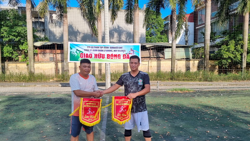 Giao hữu bóng đá giữa Công ty cổ phần tập đoàn Sumaser - DHT và Lớp quản lý boong, quản lý máy K4/2023