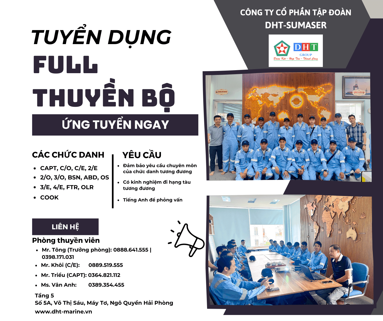 Tuyển dụng full thuyền bộ - Tháng 06/2026