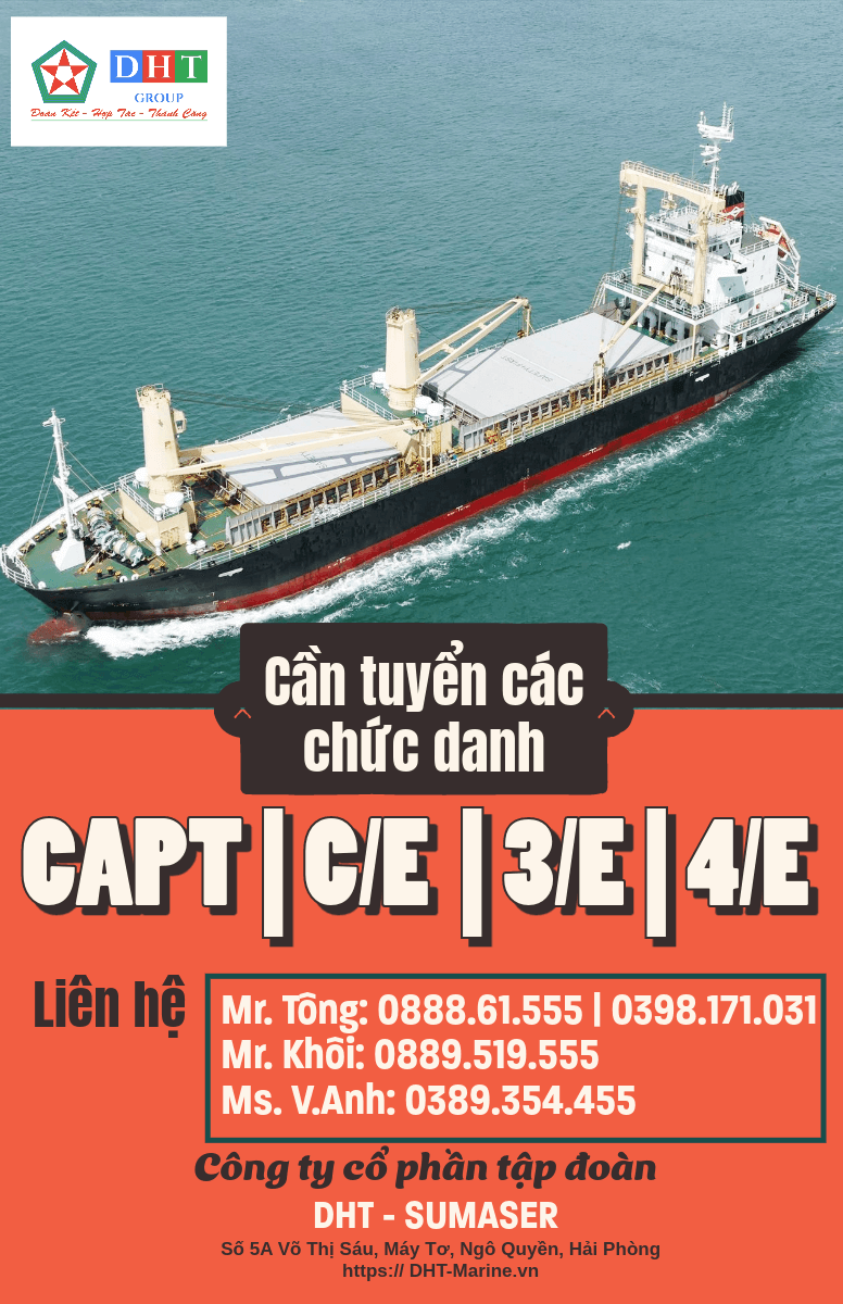 Tuyển dụng bổ sung CAPT | C/E | 3/E | 4/E